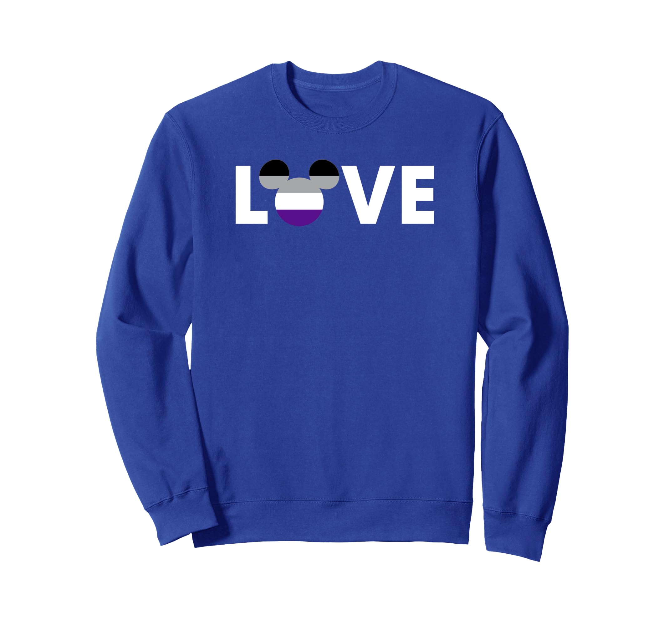 Sweat Disney Mickey Asexual Flag : style inclusif et coton durable