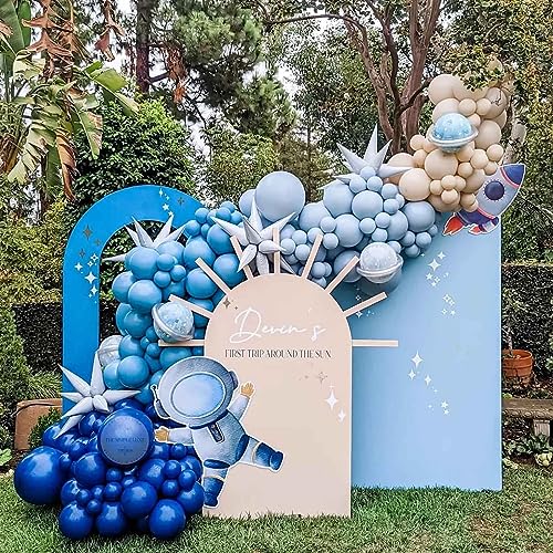 Image of KALOR Light Blue Balloons,100 Pcs 5 Inch Mini Matte Latex Balloons for Balloon Garland Arch, Birthday Decoration, Wedding Party, Baby Shower Decorations