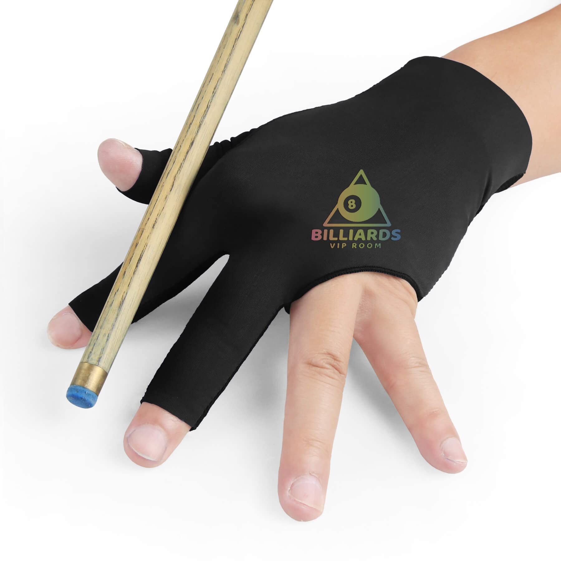 Boyiexin Custom Billiard Gloves for Men Left Hand, 10 PCS Elastic Breathable Pool Gloves for Women Shooters Snooker Carom Cue Sport (Black-10pcs, Large/X-Large)