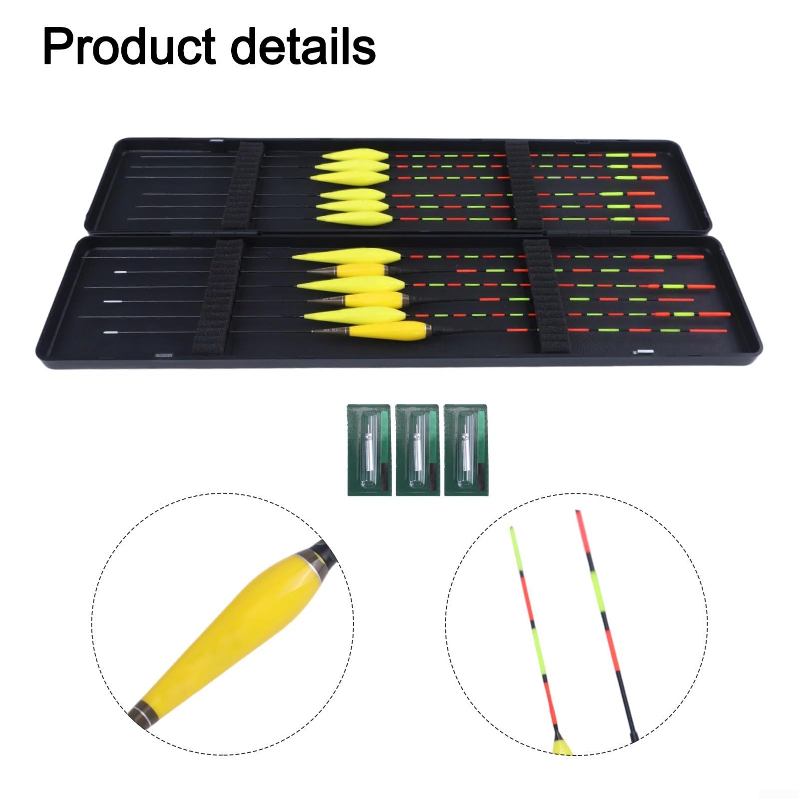 12PCS Fishing Bobbers, 9 Daytime & 3 Night Floats With Tackle Box, Fishings Float Accessories For Outdoor Fishing