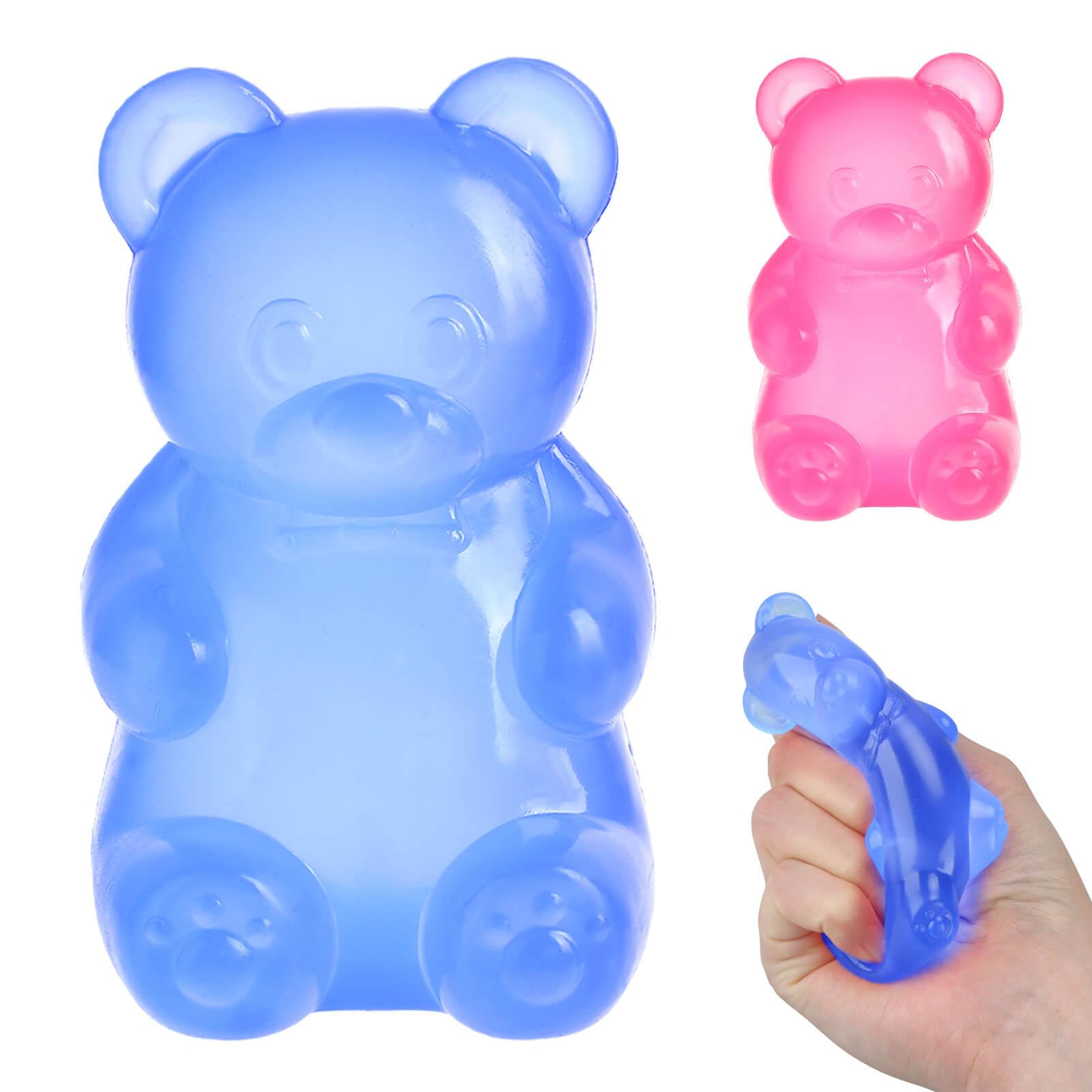 YOTOY Squishy Stress Relief Ball Toys for Kids Adults: Squishy Bear Fidget Toys for Anxiety Relief Cute Sensory Squeeze Balls Gifts for All Ages Kid Adults Presents Toy for Sensory Play