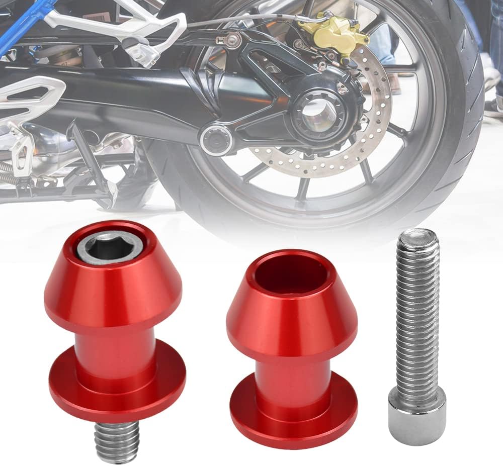 BUENTYA 2 Pcs Swing Arm Spool, 8mm Motorcycle Bobbin Adapters Sliders