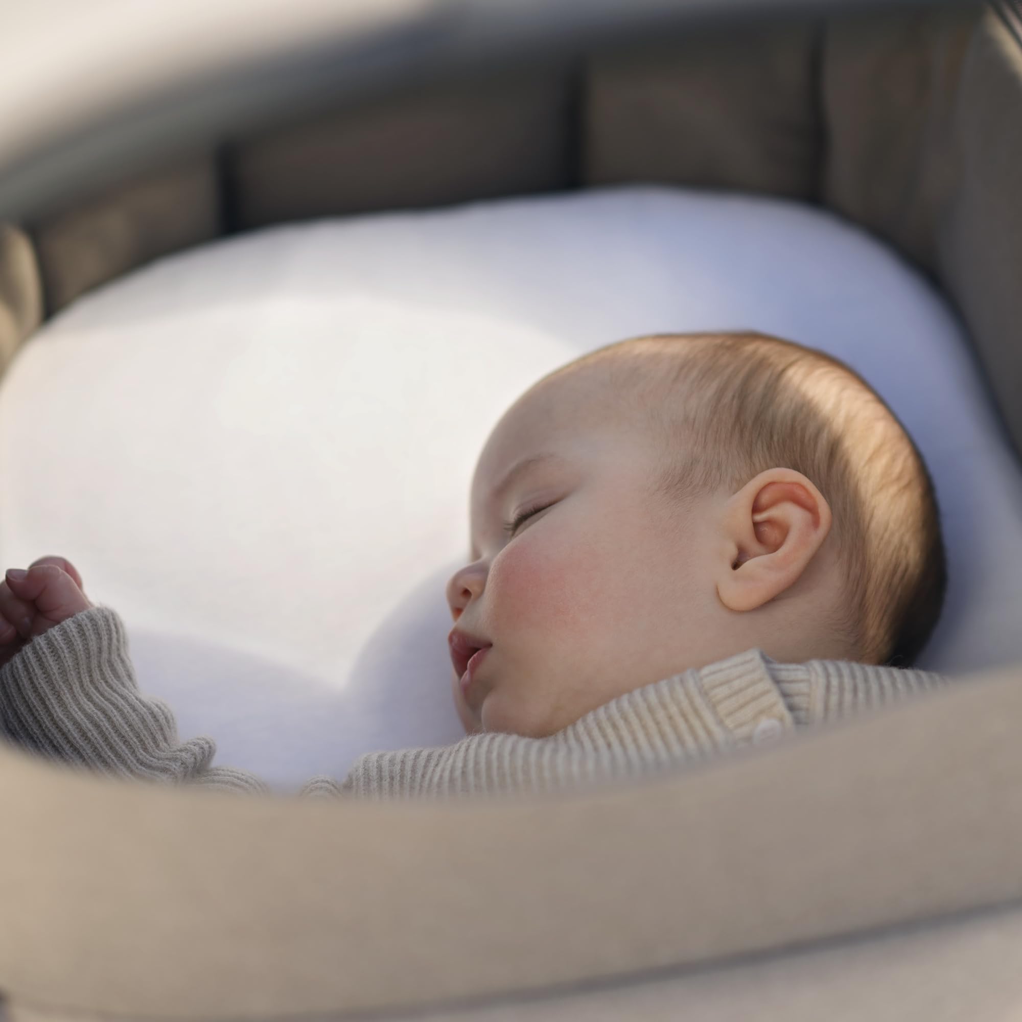 Maxi-Cosi Sábanas Capazo Orgánicas, compatibles con todos los capazos Maxi-Cosi, pack de 2, sábanas 100% algodón orgánico, ecológicas, ajuste universal, tejidos premium, lavables a máquina, blancas