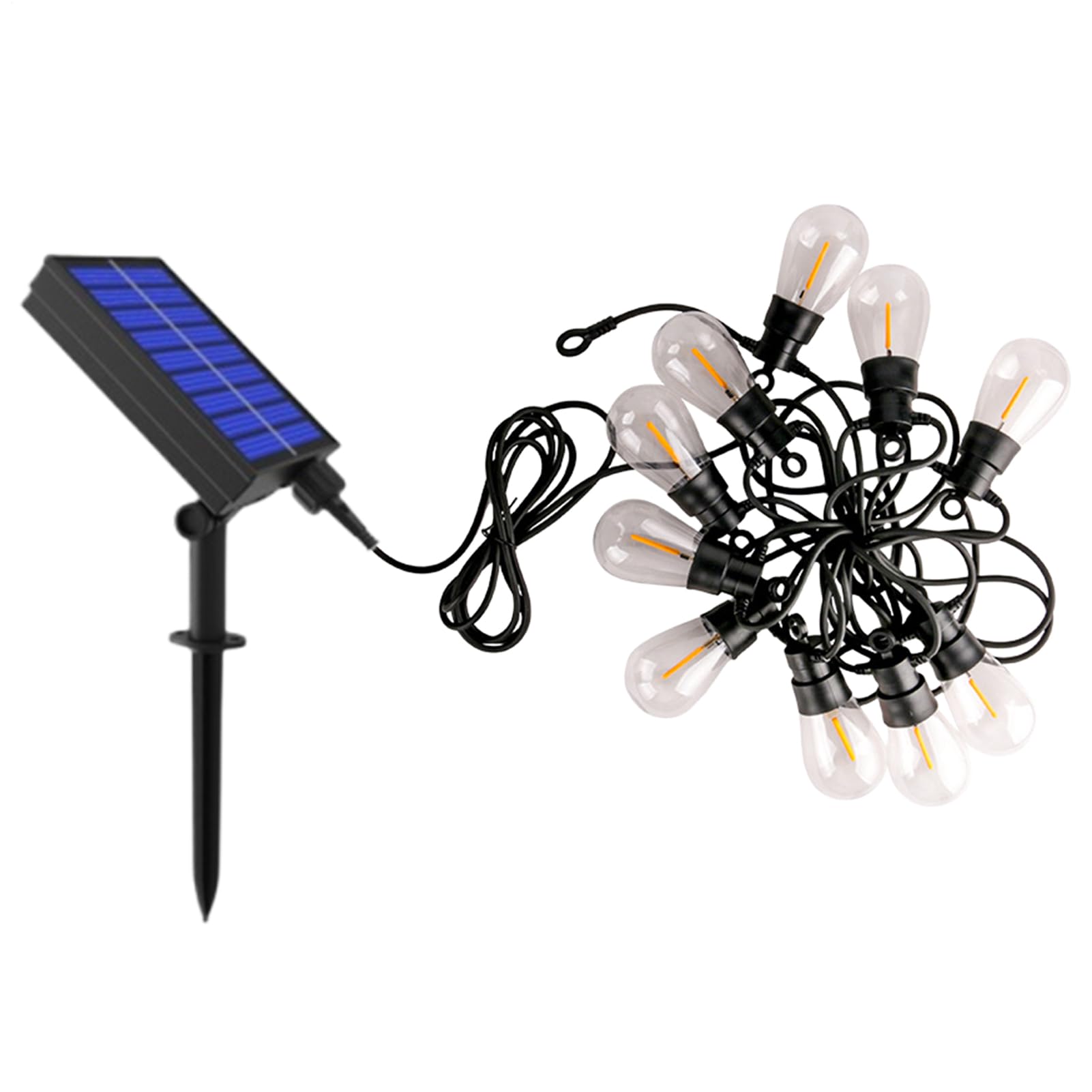 Lampki Solarne LED Łańcuch Świetlny 8 trybów dekoracyjnych, ciepły