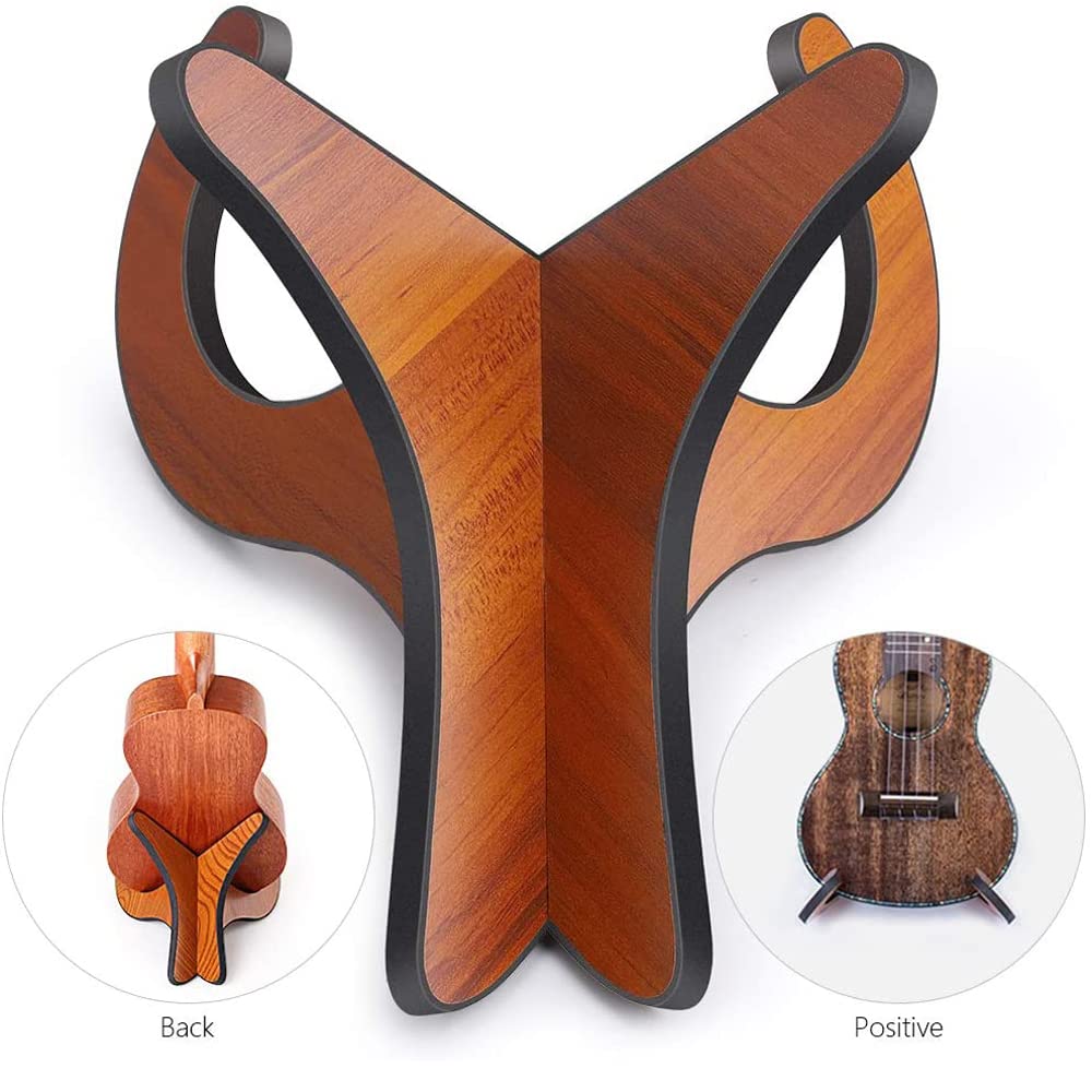 ZIX7 Support amovible en bois pour ukulélé, mandoline, violon, banjo