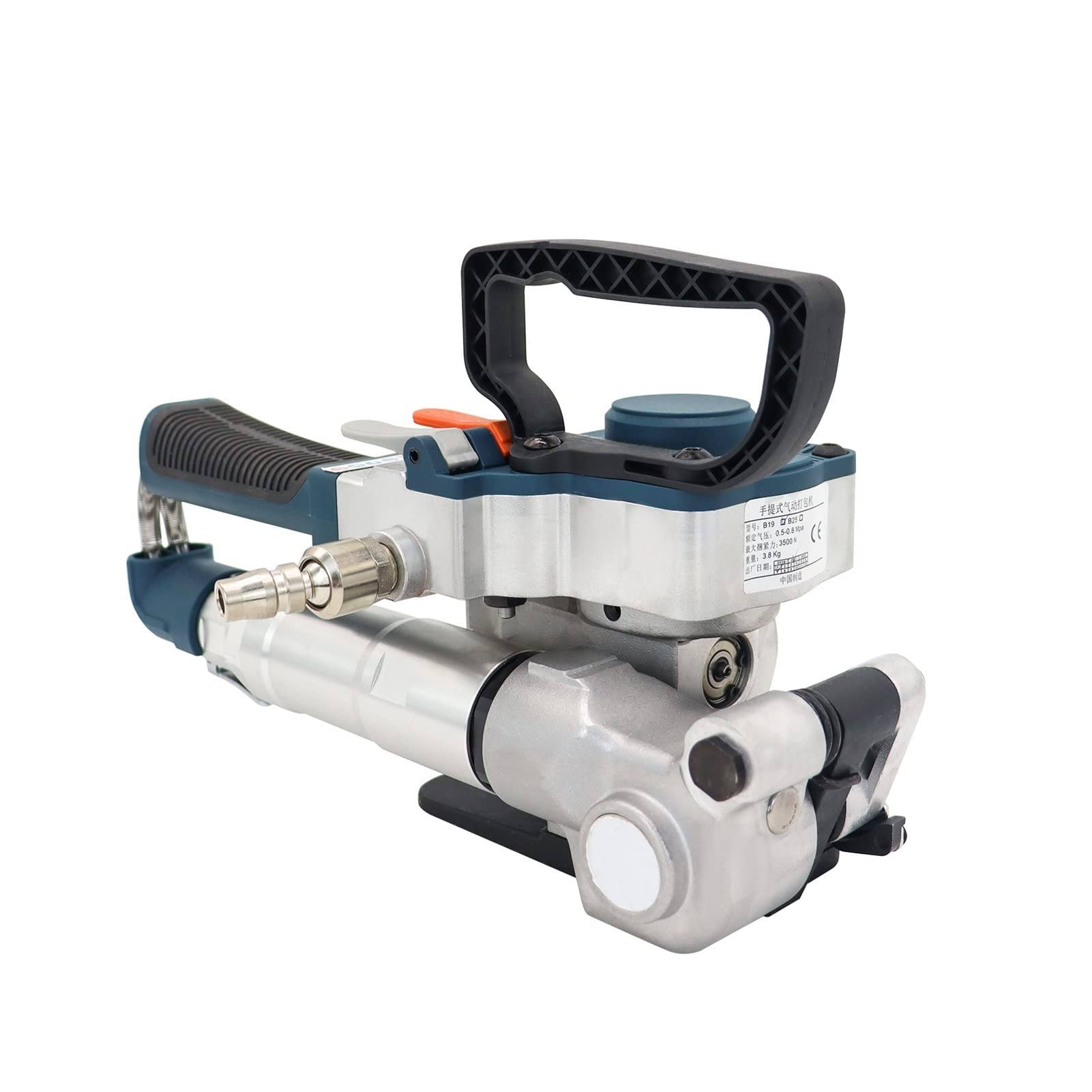 Outil de cerclage pneumatique B19, cercleuse portative pour Courroies PP/Pet de 1/2'' à 3/4'', Facile à Utiliser pour Les débutants et Les Professionnels