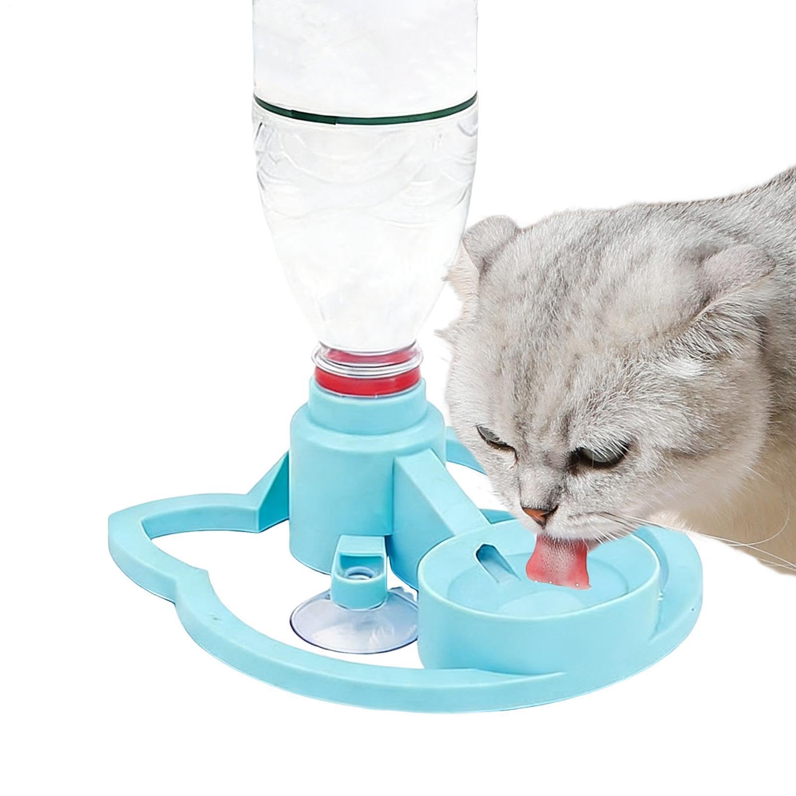 Cat Water Fountain Stand- No Filter Water, Holder Anti-Tipping Automatic Rack For, Puppy Kitten Small Medium Large Breed Balcony, Home Travel Indoor Outdoor Daily Use | Perfect Easy Stable Base