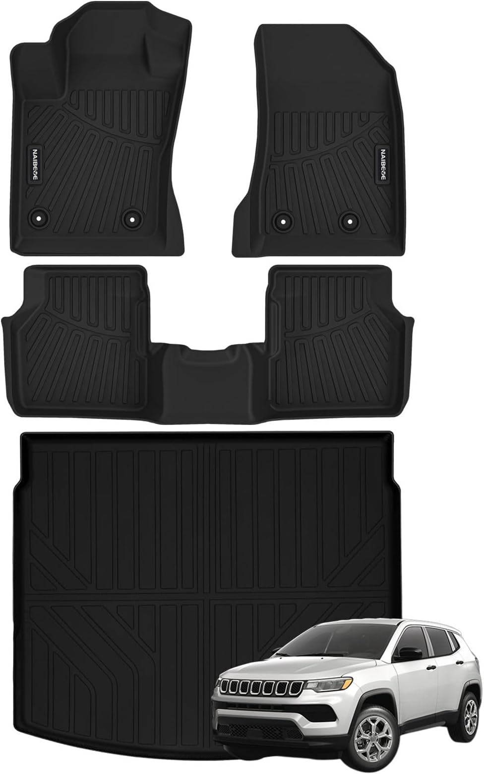 Naibeve Floor Mats for 20172023 2024 Jeep Compass All