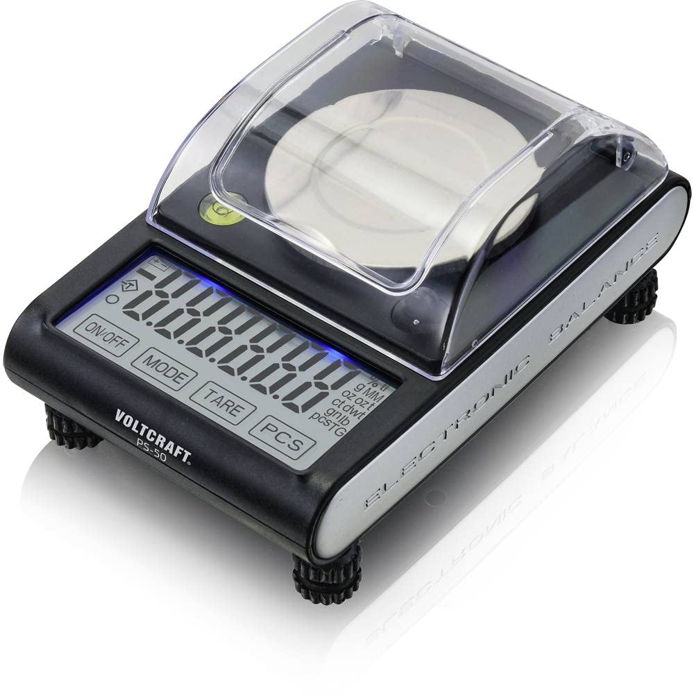 Voltcraft PS-50 Präzisionswaage Wägebereich (max.) 50 g Ablesbarkeit 0.001 g batteriebetrieben, über USB Schwarz