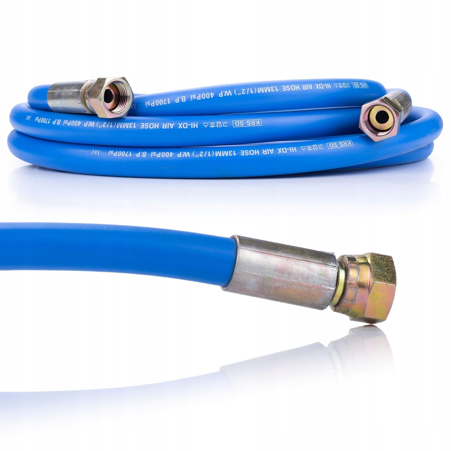 Rosfix Blue Dragon BD57/BD41 - Manguera pulverizadora | 5 m de longitud, 1/2" 13 mm de diámetro | Presión de trabajo 400 psi, presión de ruptura 1700 Psi | Para herramientas de limpieza | Accesorios