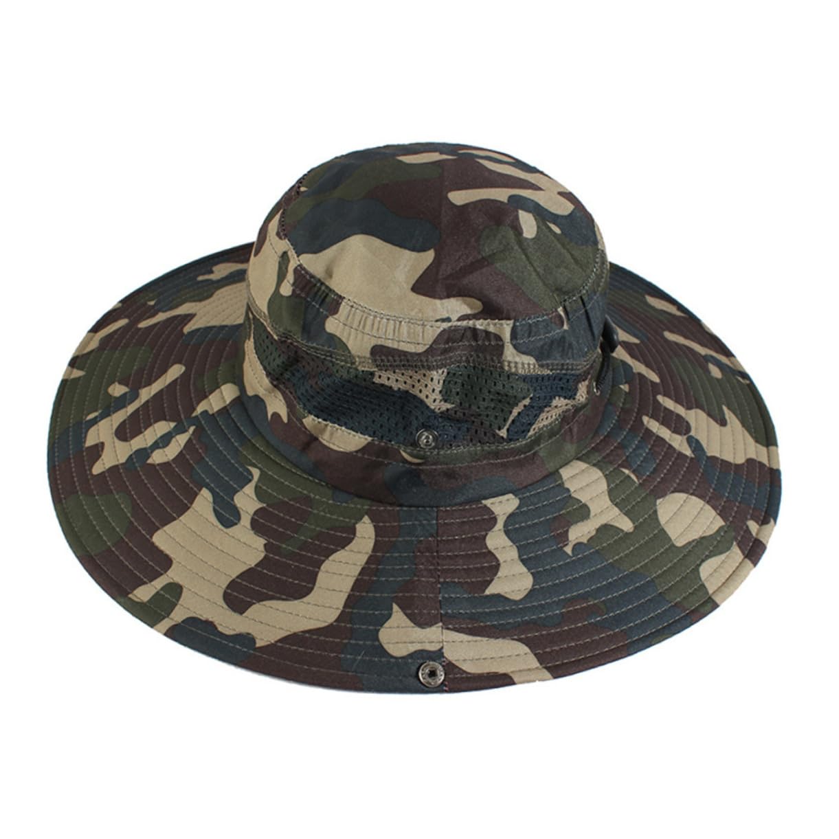 Abaodam 3 Pezzi Cappello Sole Regolabile Camouflage per attività Outdoor per Trekking Resistente e Inverno