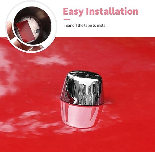 Miniatura 5 de Moldura decorativa de goma para capó del motor compatible con Jeep Wrangler JK JKU 2007-2018 (cromado)