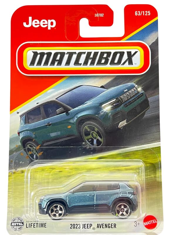 Image of Hot Wheels Match Box 2023 Jeep Avenger for 3 Years & Above 63 /125 (Blue)