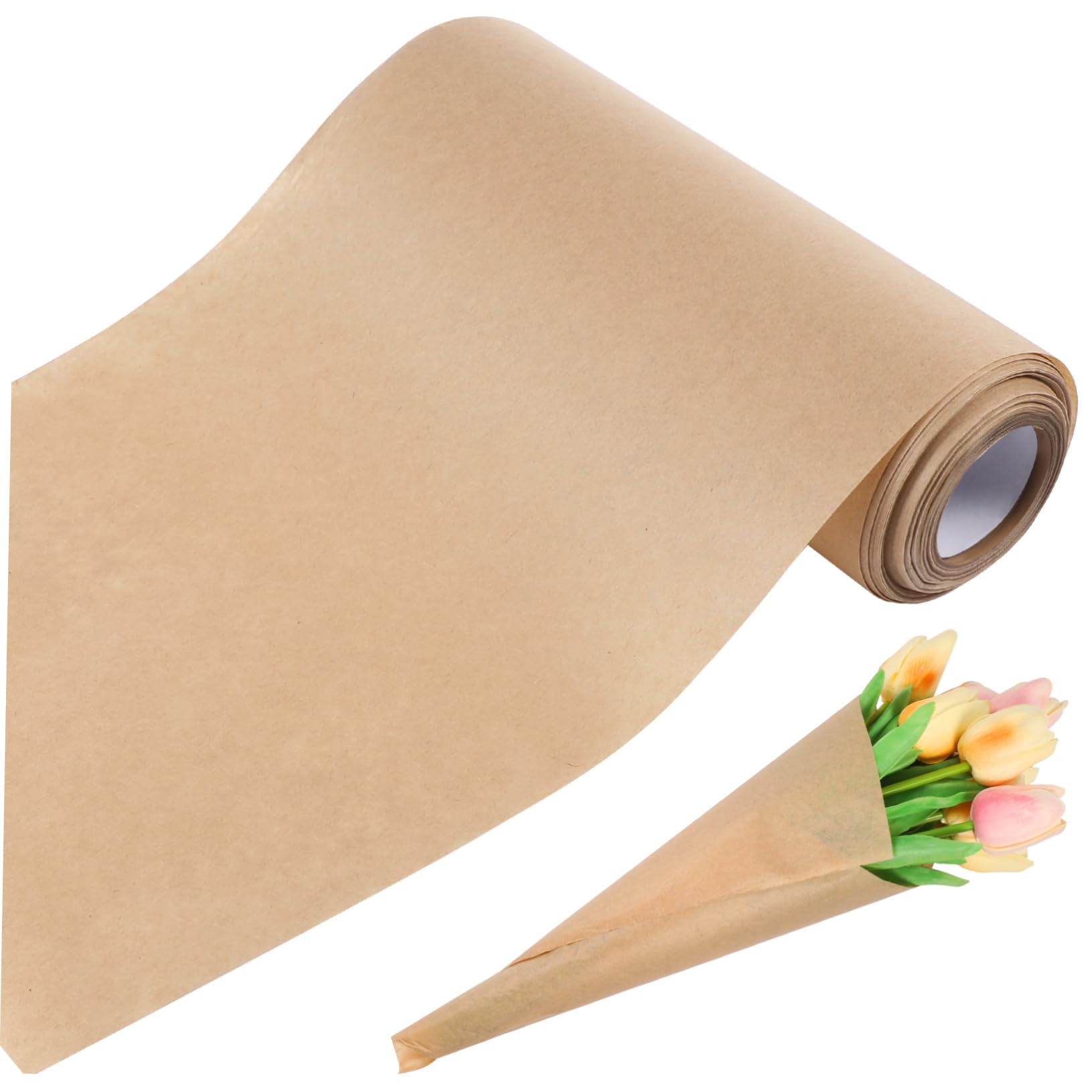 Didiseaon Masking Paper Roll 1 Roll of Paper for Flower Wrapping Packaging Craft 50 Sheets