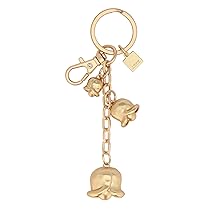 THUN – Portachiavi 3 charms tulipani – metallo, smalto a freddo – Collezione Sempre con me – 10 cm
