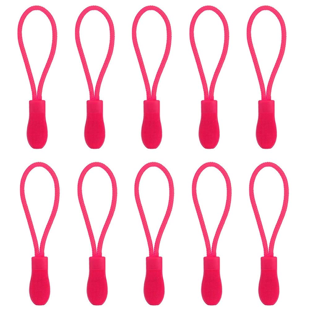Paper Plane Eco Unisex Orange Set Of 10 Zipper Pull Zip Pull Zipper Puller Cord Slider Fastener Jacket Bagpack Replacement (Orange)