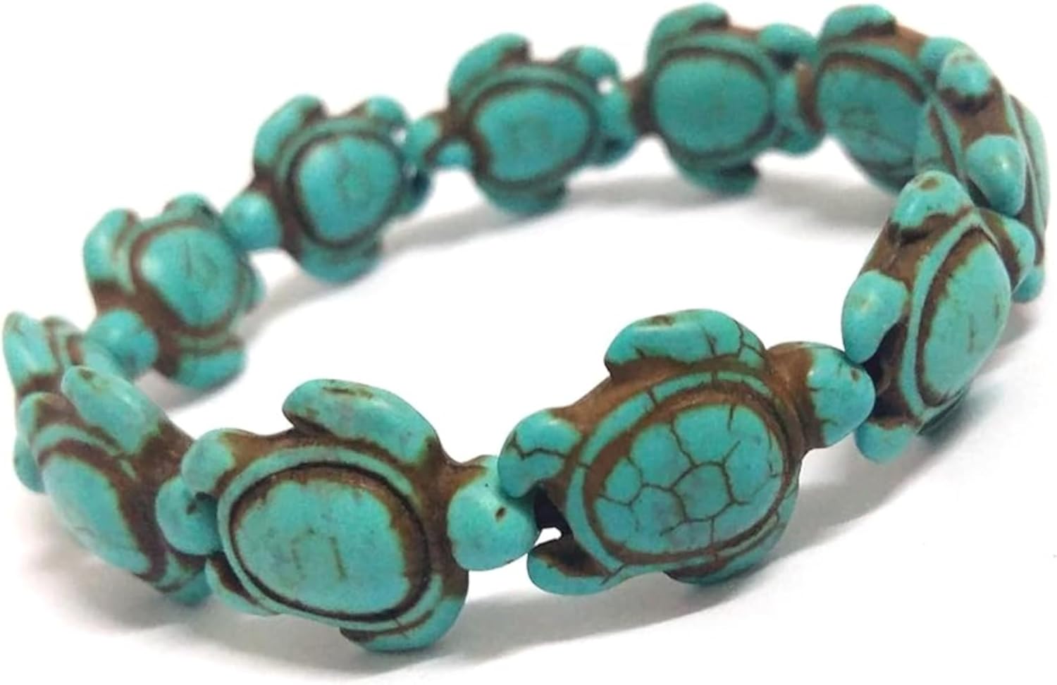 Amy & Annette Genuine Hawaiian Sea Turtle Bracelets with Turquoise Stones – Handmade Jewelry Gift for Any Occasion - Image 4