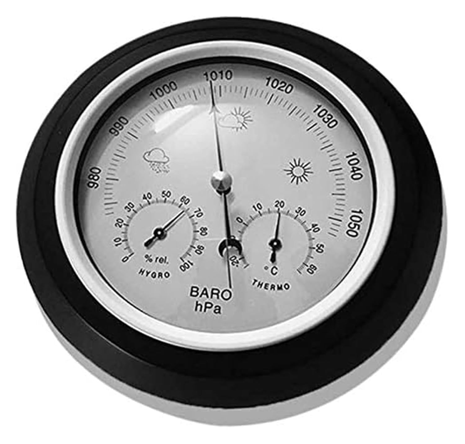 3 in 1 Barometer, Dial Type Barometer, Pressure Gauge Thermometer Hygrometer Barometer