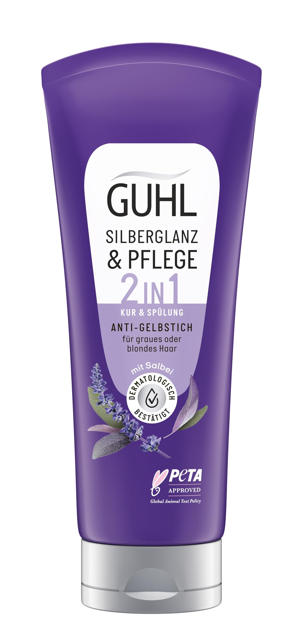 Guhl Silberglanz & Pflege Kur - Inhalt: 200 ml - Haartyp: grau, blond - Anti-Gelbstich