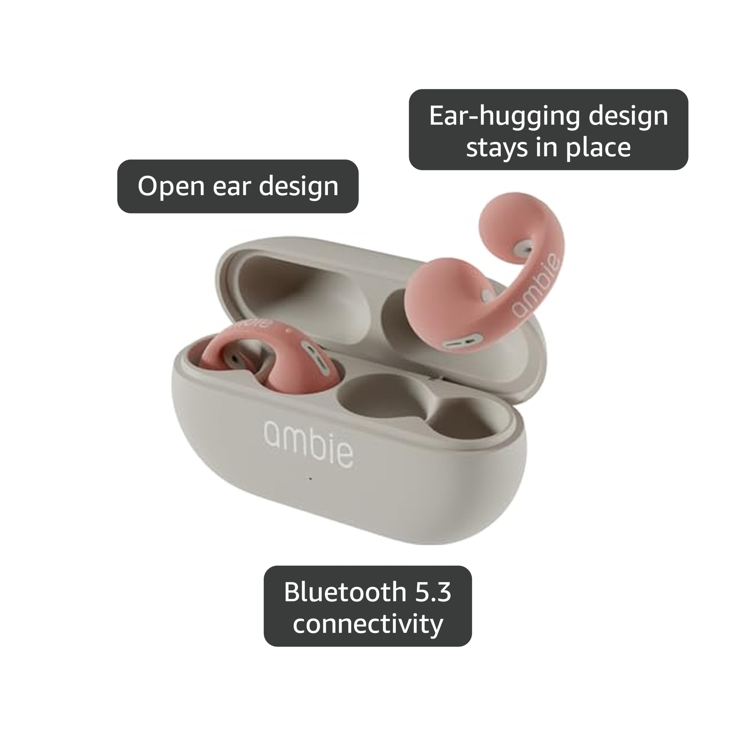 ambie sound earcuffs ピンク Amazon.com: ambie Sound earcuffs AM-TW02, Open Ear Wireless