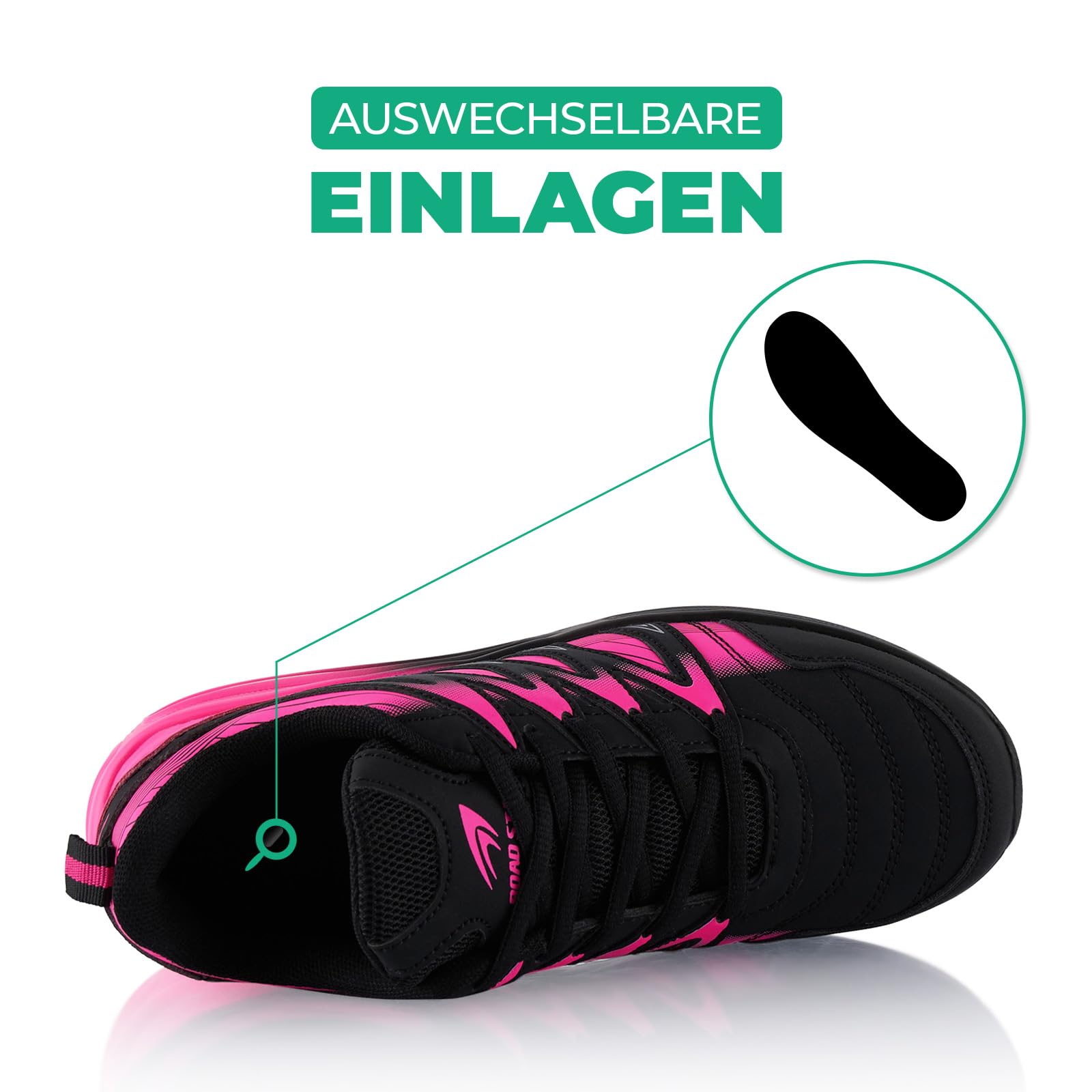 Fusskleidung® Damen Herren Sportschuhe Dämpfung Sneaker leichte Laufschuhe
