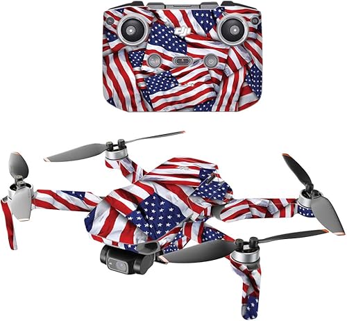 MightySkins - Compatible con DJI Mini 2 Drone portátil - Patriot  Funda protectora de vinilo duradera y única  Fácil de aplicar, quitar y cambiar de
