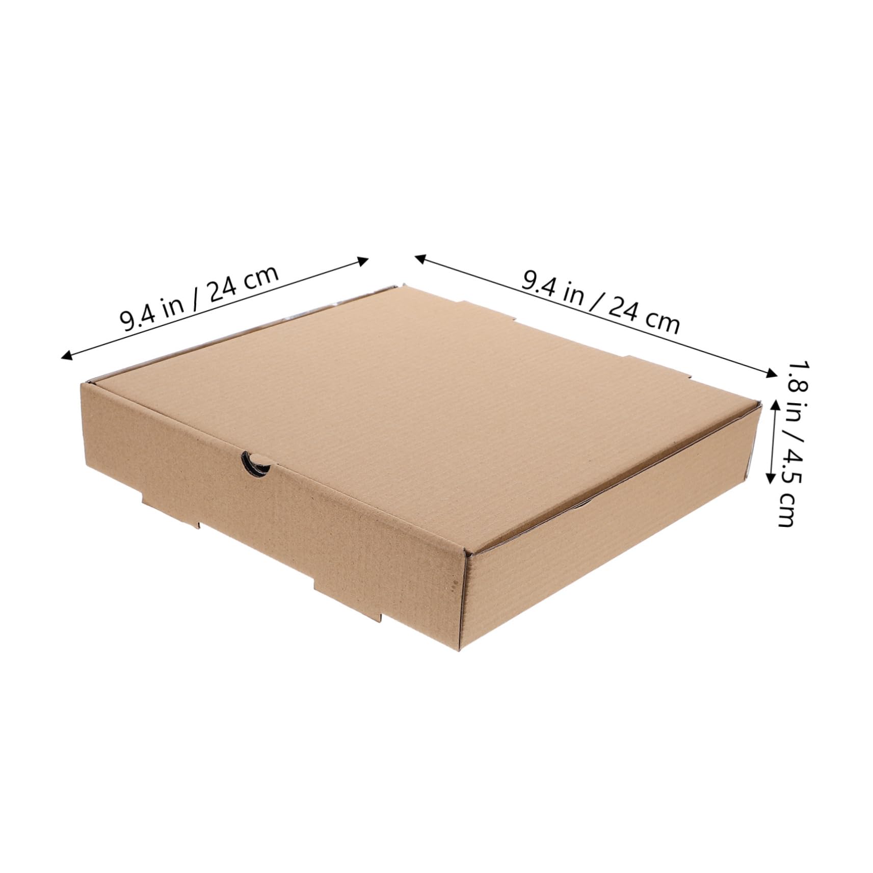 COLLBATH Caja de Pizza Aislamiento de 9 Pulgadas 10 Piezas Aluminio | Formato Cuadrado 24x24x4,5 Cm, para Viaje y Fiestas, Apta para Mini Pies