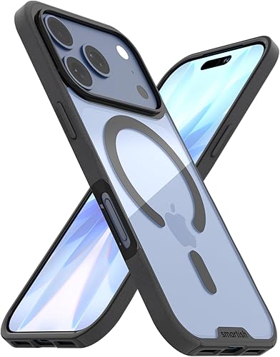 Miniatura 47 de Smartish® - Funda MagSafe transparente para iPhone 17, Gripmunk, funda delgada magnética [ligera + protectora], cubierta de agarre delgada