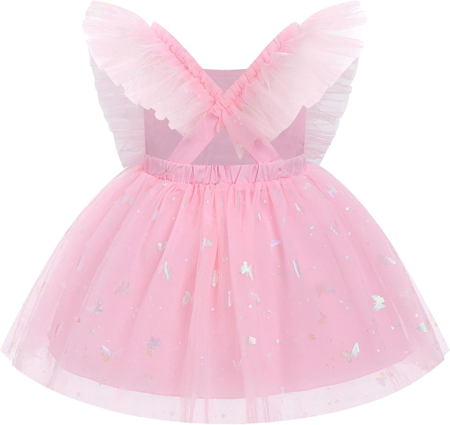 IBTOM CASTLE Infant Baby Girl Birthday Dress | Floral Embroidery, Tulle, Princess, Wedding, Pageant, Photoshoot