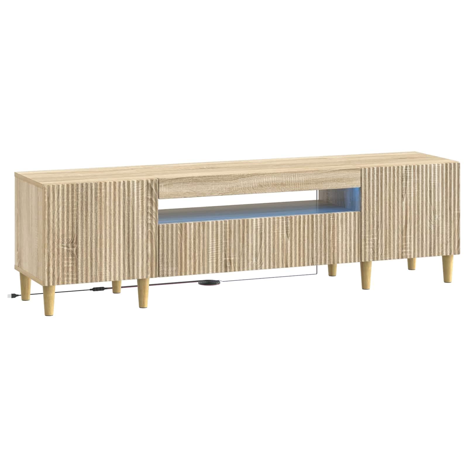 Mueble TV LED Roble Sonoma Madera Ingenieria