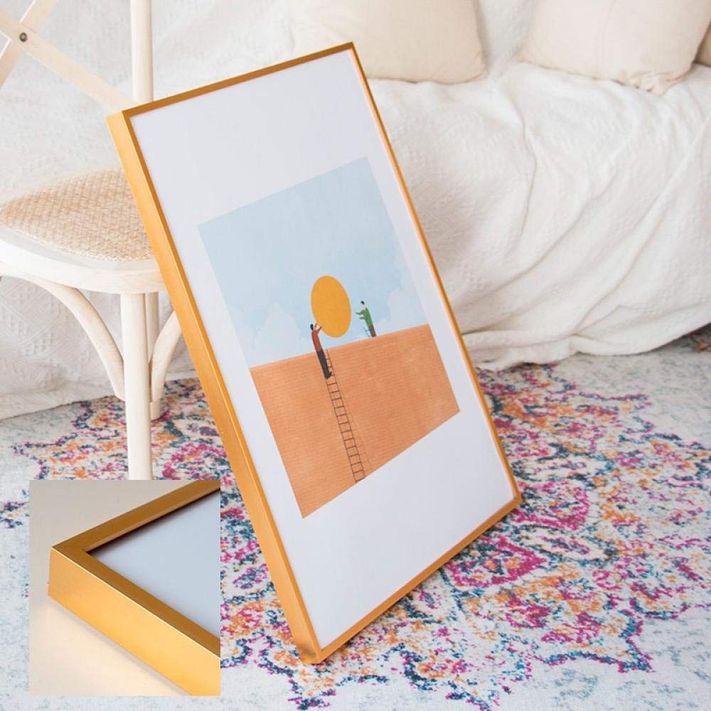 Bilderrahmen Fotorahmen Bildergalerie Aluminiumlegierungswand Golden 30,3 × 40,6 cm
