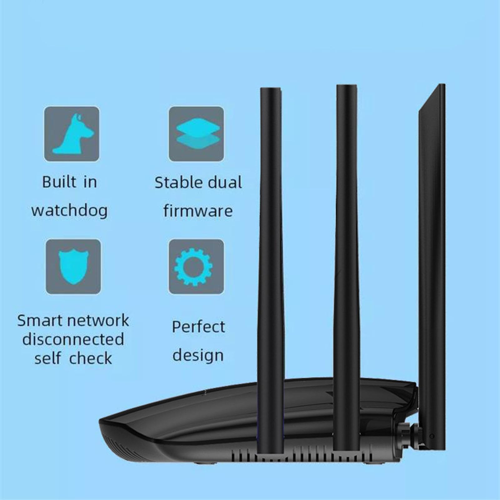 Router 4G LTE, Router WiFi Sbloccato da 1200 Mbps con Slot per Scheda SIM, 6 Antenne Ad Alto Guadagno, Dual Band 2.4G 5.8G per Viaggi in Ufficio in Casa UE Asia (Spina europea)