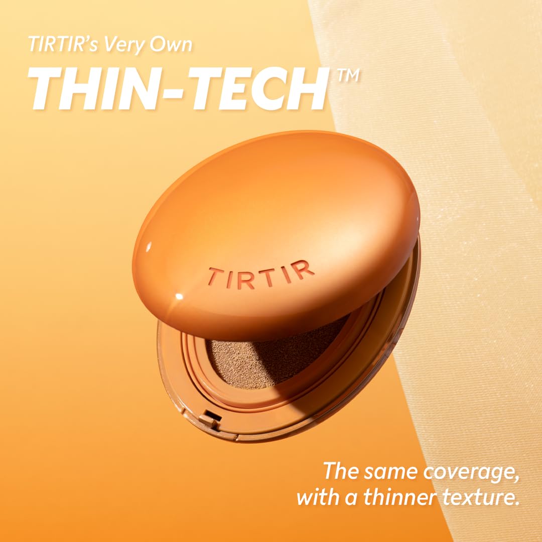 TIRTIR Fondotinta Mask Fit Ai Filter Cushion, Finitura Semi Opaca, Effetto Semi-Opaco, Fino A 72 Ore, Copertura Da Media A Totale, 0,63 Fl Oz (Confezione Da 1) 29N, Beige Naturale