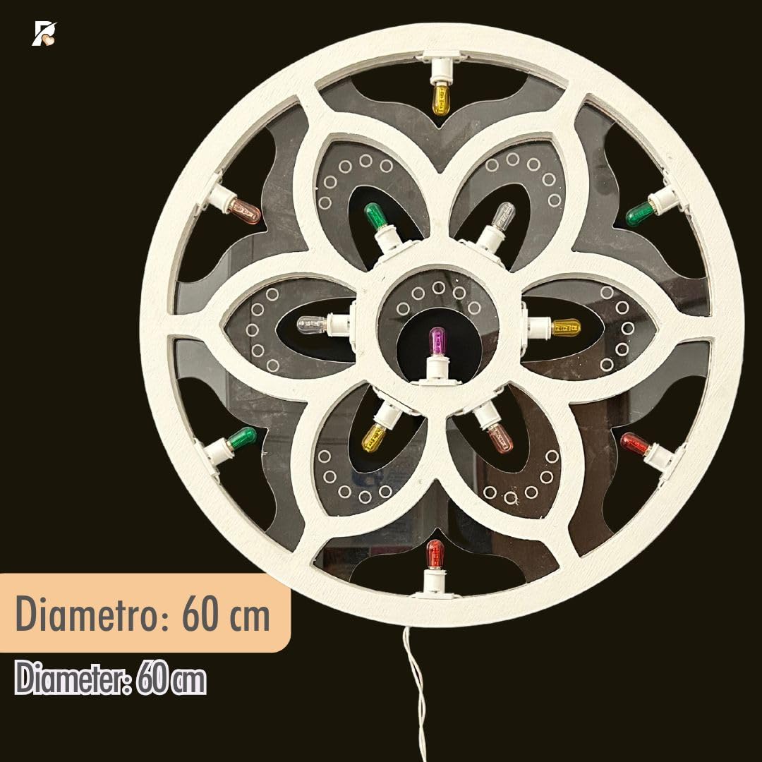 Luminaria Salentina d’Arredo, Lampadine Decorative Led da Parete, Luci Insegna Esterno Interno Lampada, 100% Made in Italy (Beddrha Carusa)