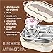 WMYQZXDF Bento Box, Adult Lunch Bento Box,5 Compartments Lunch Box Containers, Dishwasher Safe,Dishwasher Safe,Drop-Proof,Reusable On-the-Go Meal and Snack Packing