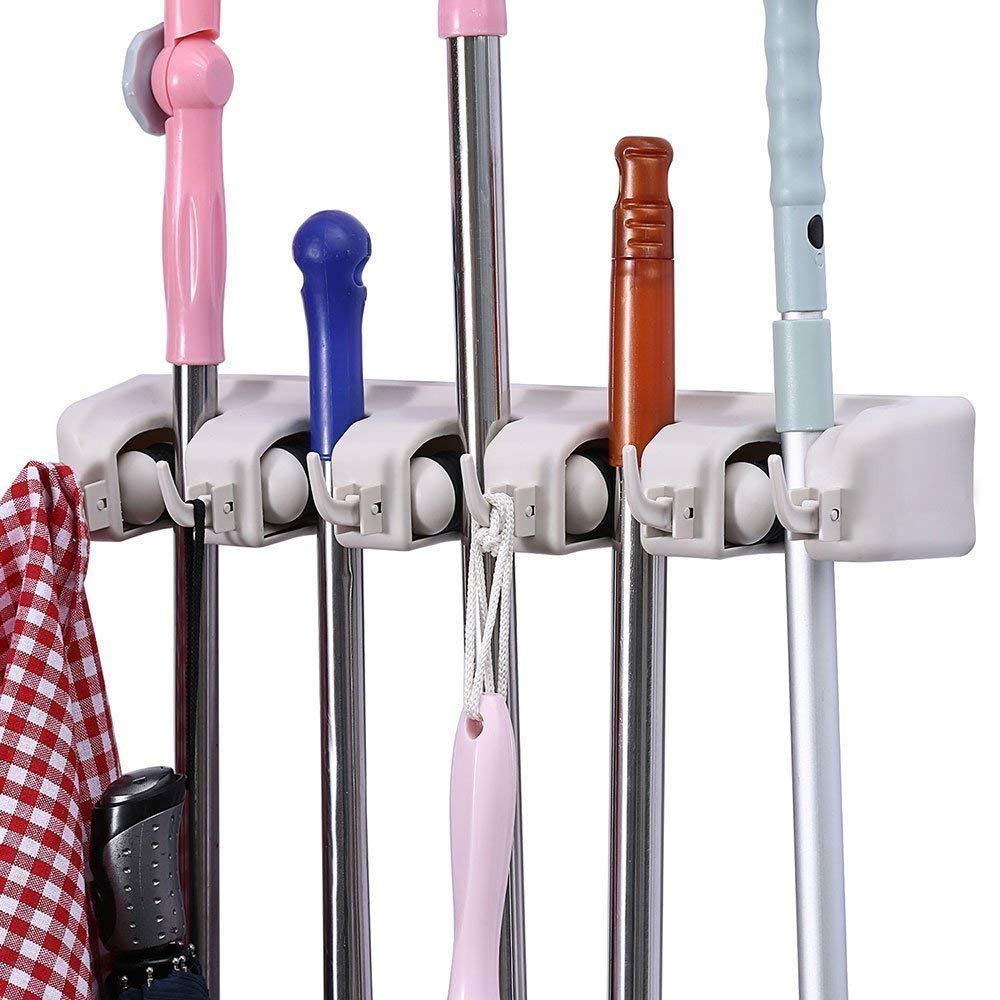 See full amazon price history chart for Eopzo Mop and Broom Holder; Upgraded with Effective Strong Holding 5 Slot Position with 6 Hooks Garage Storage up to 11 Tools Wall Mounted; Organize Ideas; Standard Size Eopzo Mop and Broom Holder; Upgraded with Effective Strong Holding 5 Slot Position with 6 Hooks Garage Storage up to 11 Tools Wall Mounted; Organize Ideas; Standard Size (B08ZYHHKQD) Amazon Price History, Amazon Price Tracker
