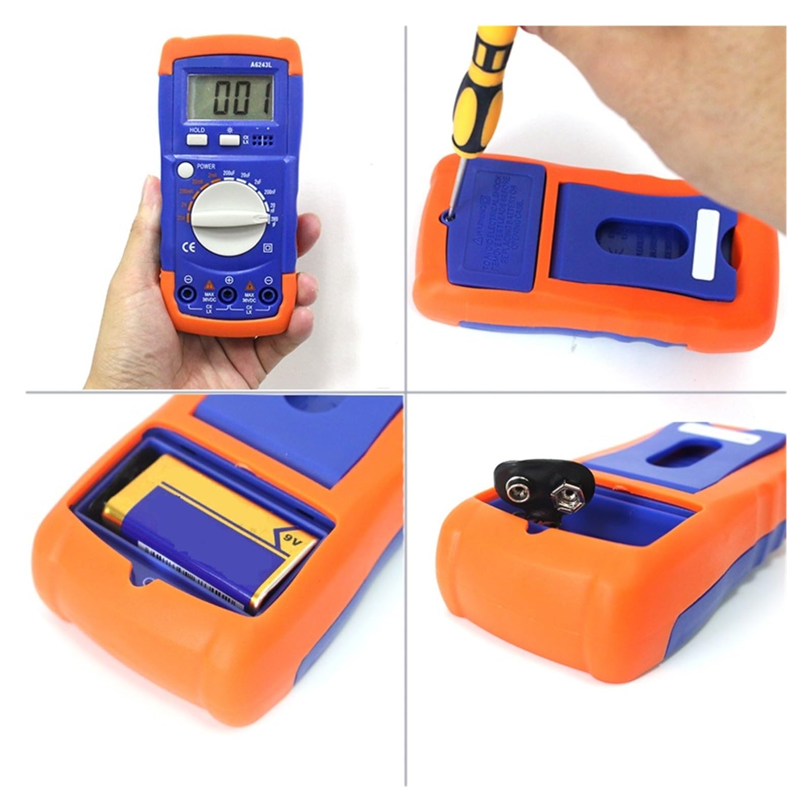 Digitales LCR-Messgerät, Kondensator-Induktivitätsmessgeräte, Tester, Elektrische Messgeräte Mit Summer(A6243L)