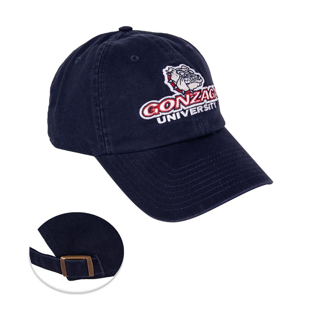 Desert Cactus Gonzaga University Bulldogs Hat – Adjustable Cotton Cap, Embroidered Logo, Washed Look, Officially Licensed - View #3