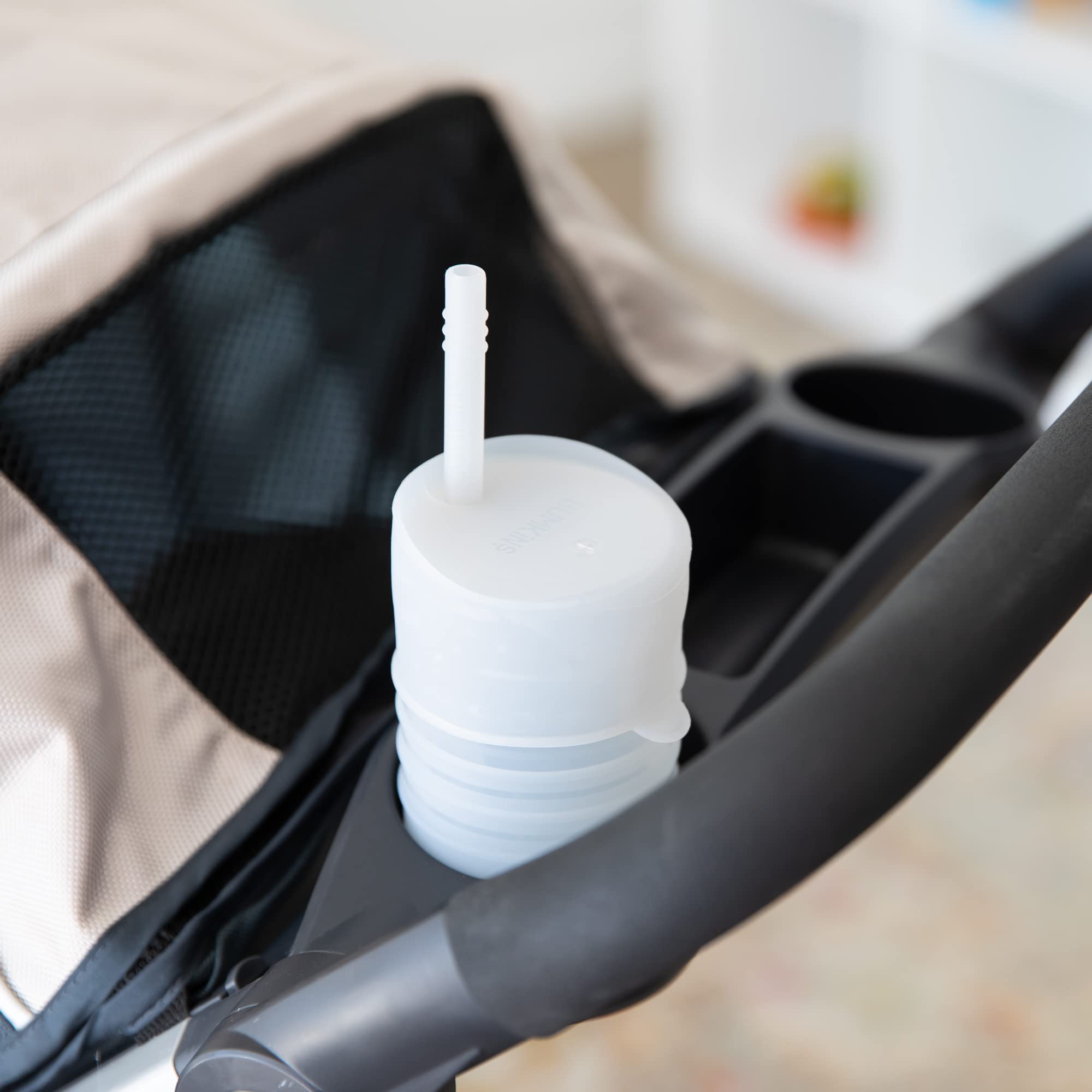 Bumkins Baby and Toddler Cups, Sippy Cup with Straw, Spill Proof, Transition Cup for Babies Ages 1 Year Up, Sip from Lid - Image 4