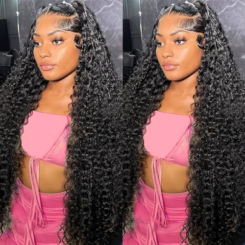 Water Wave Lace Front Wigs Human Hair 28 Inch Brazilian ...