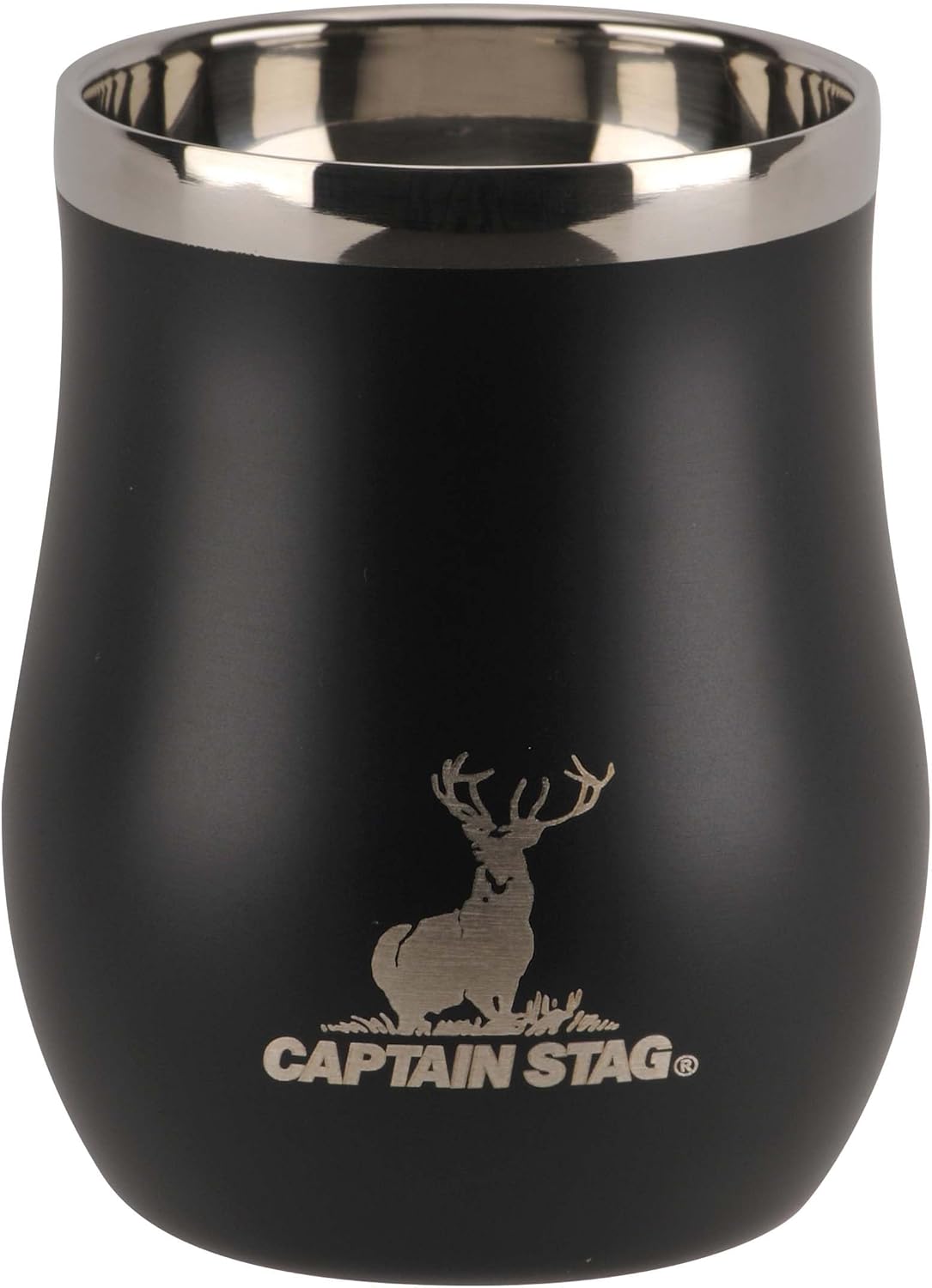 Captain Stag UE-3588 Outdoor Cup, Mug, Tumbler, Scented, Vacuum Double Wall Tumbler, 8.5 fl oz (240 ml), Hot and Cold Retention, Stainless Steel, Black