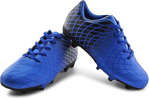 Miniatura 8 de JABASIC - Tacos de fútbol para exteriores para niños, zapatos de fútbol atléticos y firmes