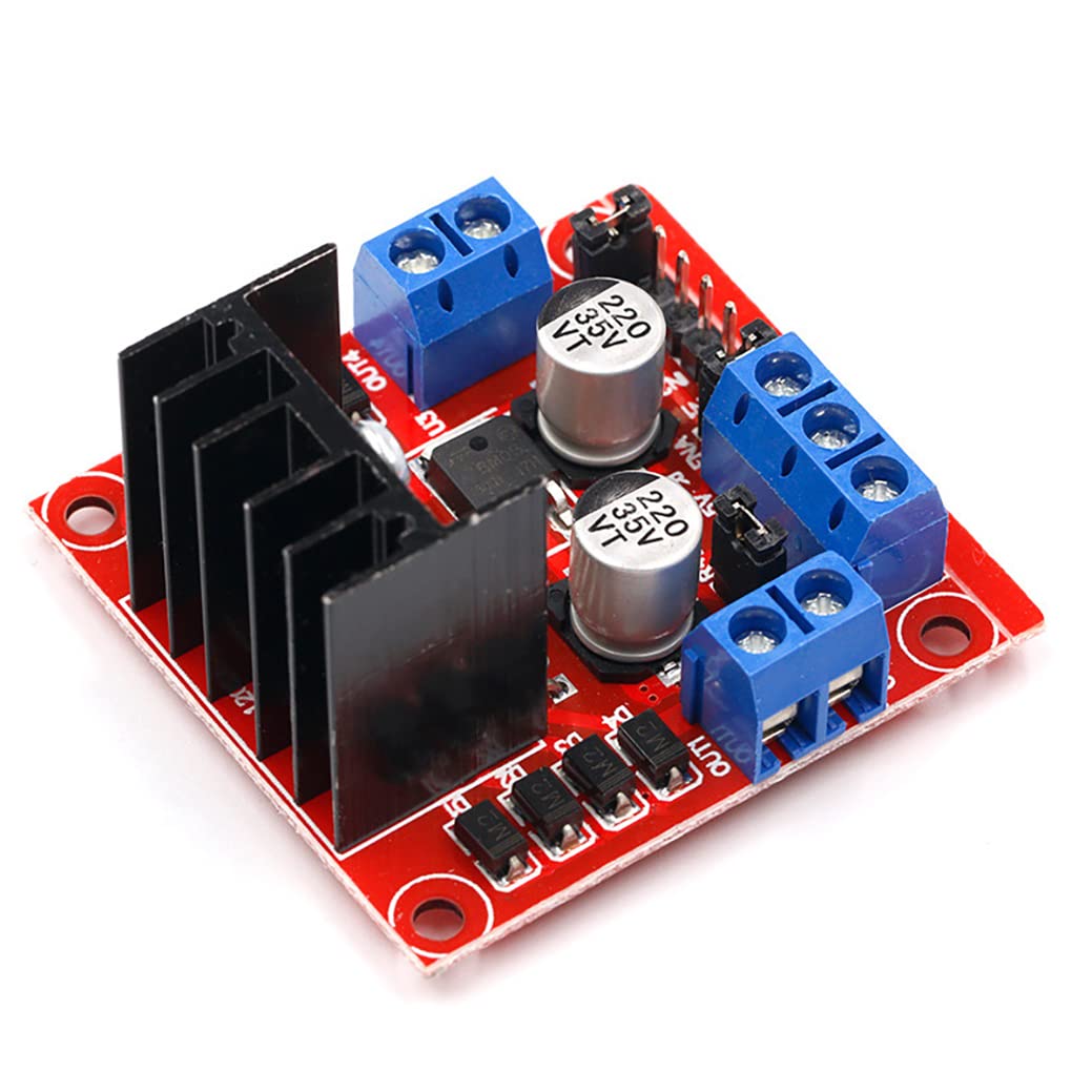 DiGiYes2 Pack L298N Motor Driver Controller Board Module Stepper Motor DC Dual H-Bridge Compatible with Smart Car Robot