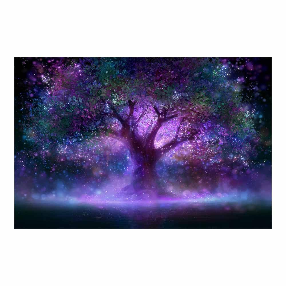 HOQIU Tree Wall Art Red autumn tree artwork, home canvas prints, for Bathroom Living Room Bedroom(Multicolor)-60x80cm Unframed