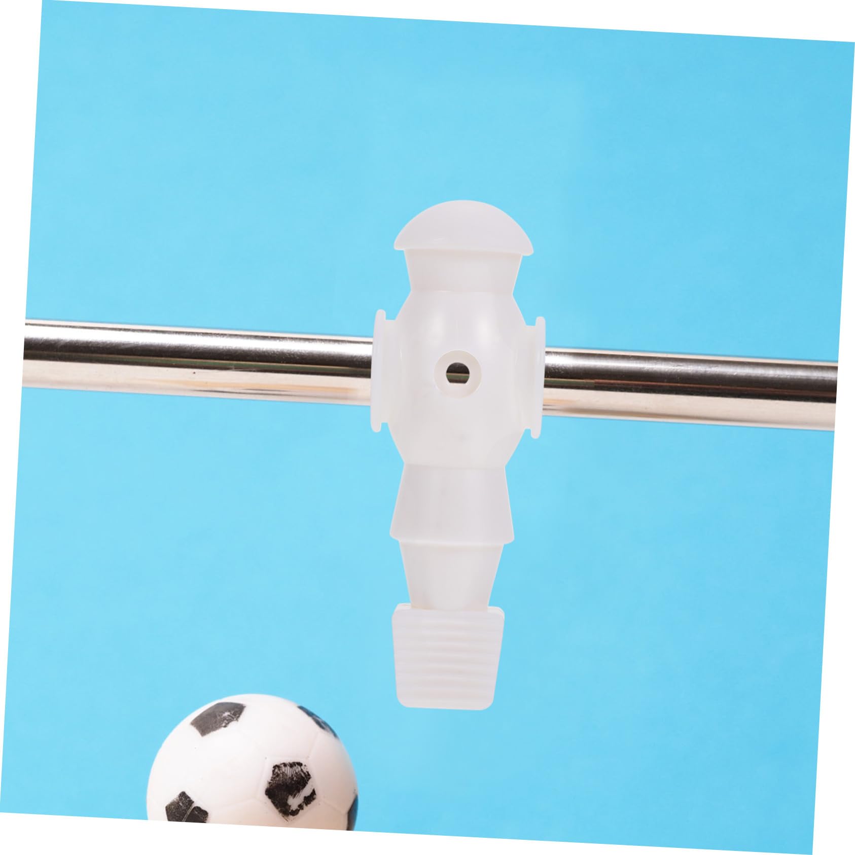 Accesorio para Futbolín 4 Piezas Jugador de Futbol de Resina Blanco, Fácil de Instalar y Reemplazar Muñecas Antiguas para Máquina de Fútbol