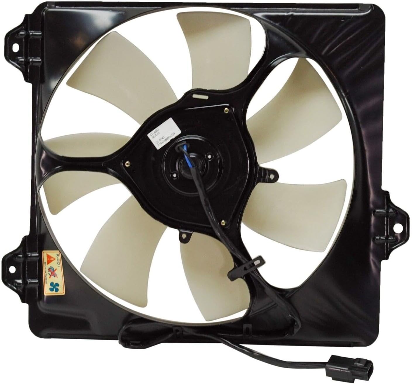 Genuine OEM AC Condenser Cooling Fan Assembly 2001-2005 For Toyota RAV4 Passenger Single 16711-28180 1671128180