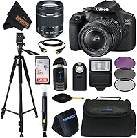 Vista 8 de Cámara DSLR Canon EOS 2000D (Rebel T7) + kit de lente 18-55mm III (renovada)