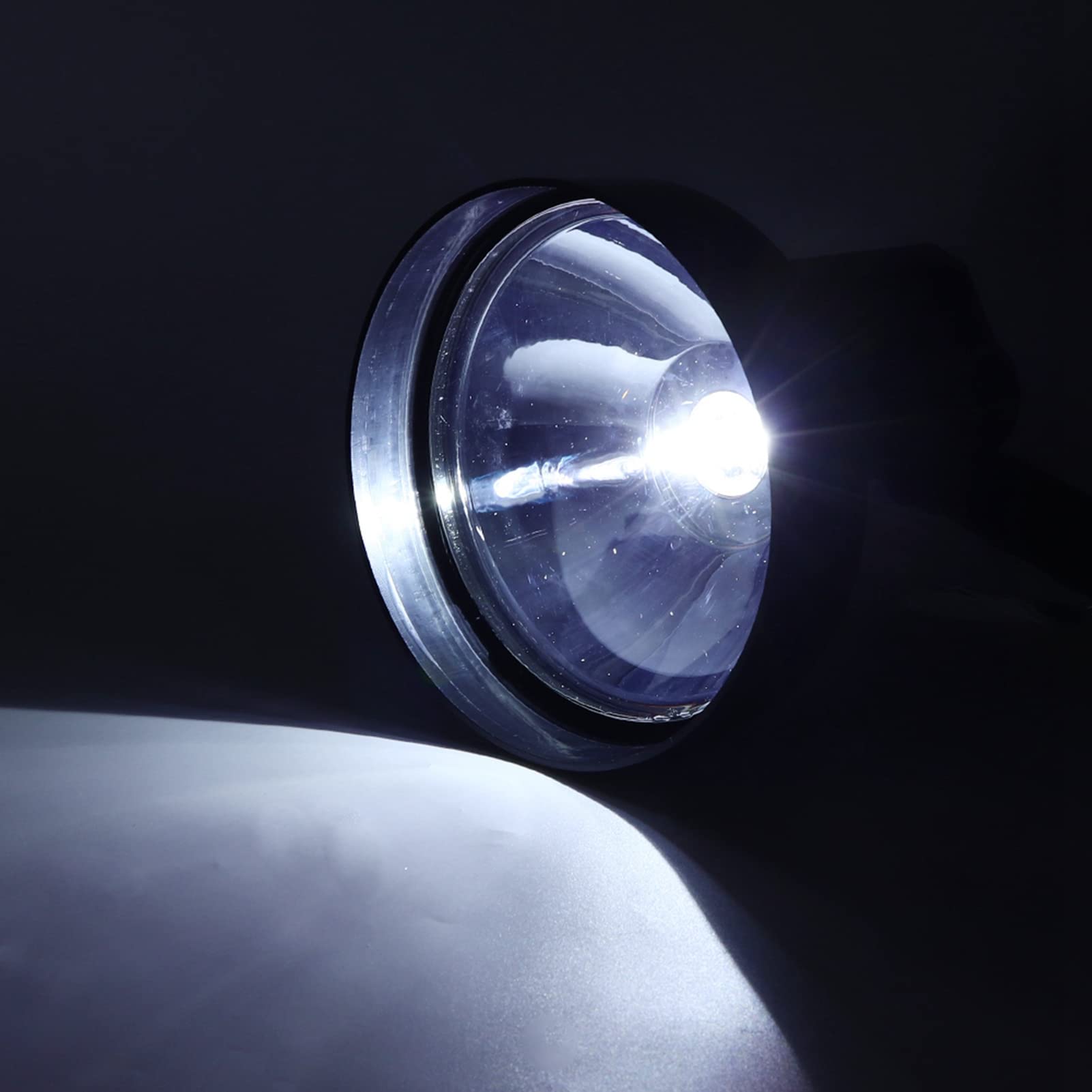 Keenso Ręczna Lampa Ksenonowa, Wodoodporne światło Punktowe 55 W 12–24 V do polowań, Wędkarstwa, Kempingu, z ładowarką samochodową i żywotnością 8000 Godzin (7-calowa latarka ręczna)