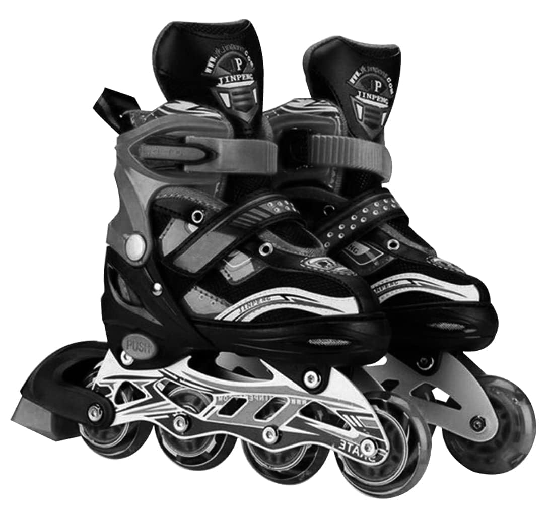 Piercell® Inline Skates Roller Skates 4 Wheel Skating Shoes Inline Skates for Kids Boys and Girls Liner Skating Boot School Sport (Pack of 1 Multicolor) (B0D6RD99DT) Amazon Price History, Amazon Price Tracker