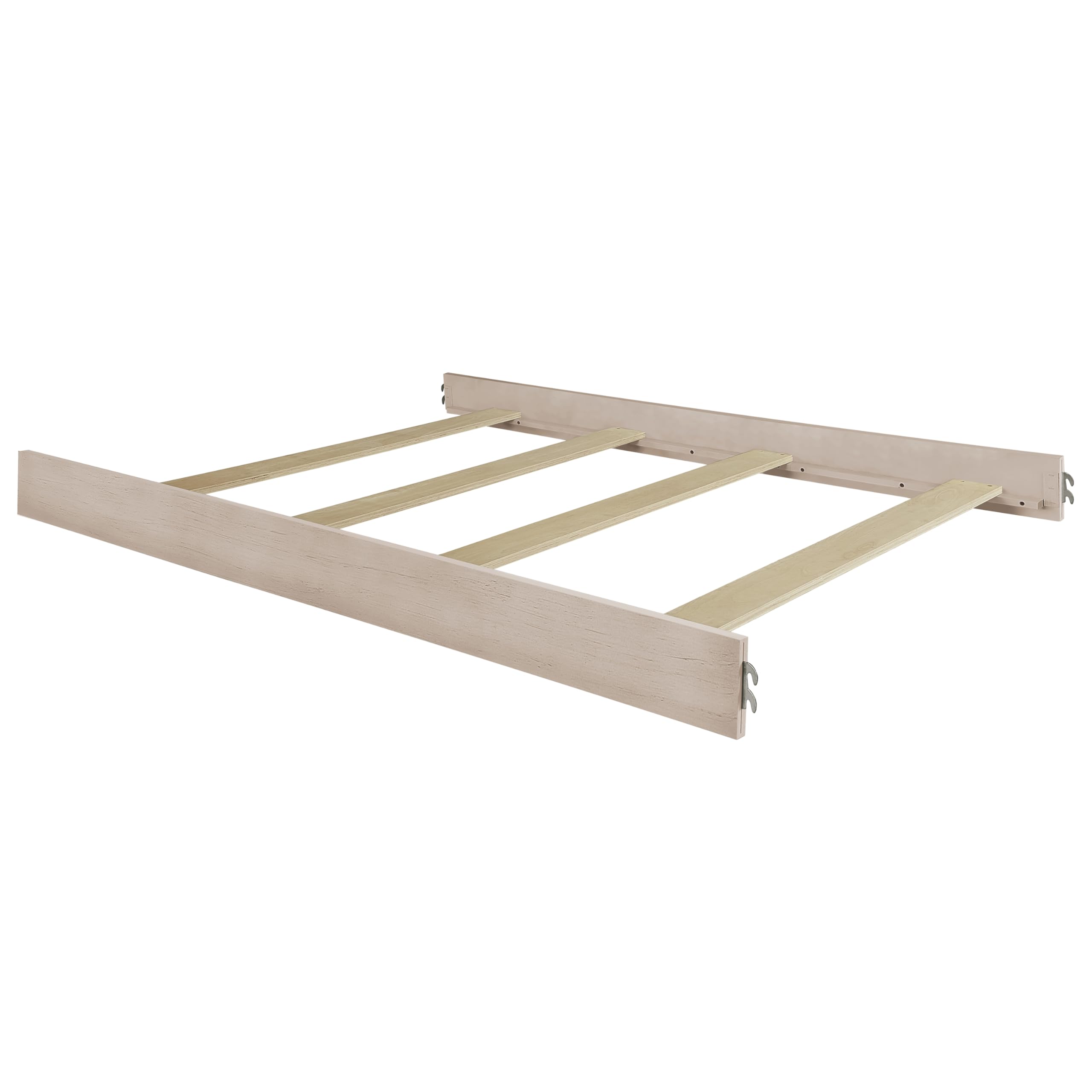 évolur Full-Size Bed Conversion Rails, Designed &amp; Tested for évolur Cribs, Durable Hardwood Build with Secure Mattress Slats, Easy Assembly - Sand Castle Oak